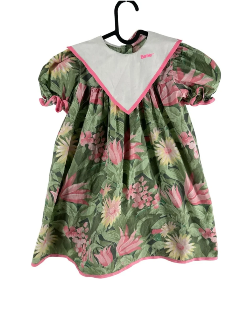 Barbie vintage girls dress 1992 floral Barbie doll Mattel sz 3-4 years